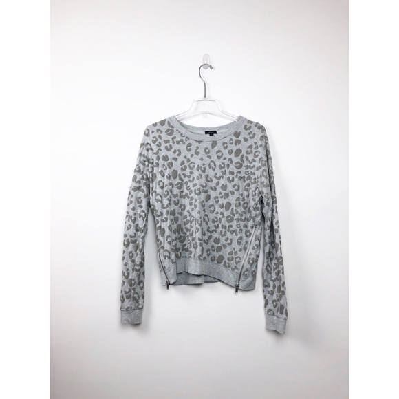 Rails Marlo Leopard Print Crew Neck Sweatshirt M - Picture 2 of 11